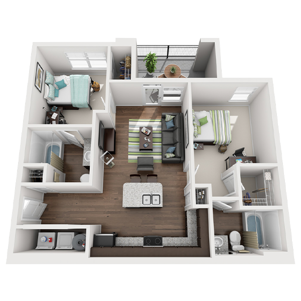 Floor Plans Stadium Enclave   B1 Floorplan 